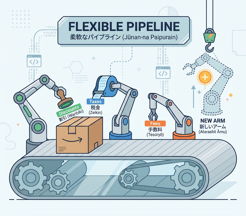 Conveyor belt with modular robot arms for Discounts, Taxes, Fees.
